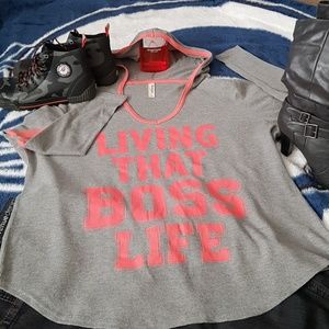 Women's Plus Size Hooded Sweatshirt 3X